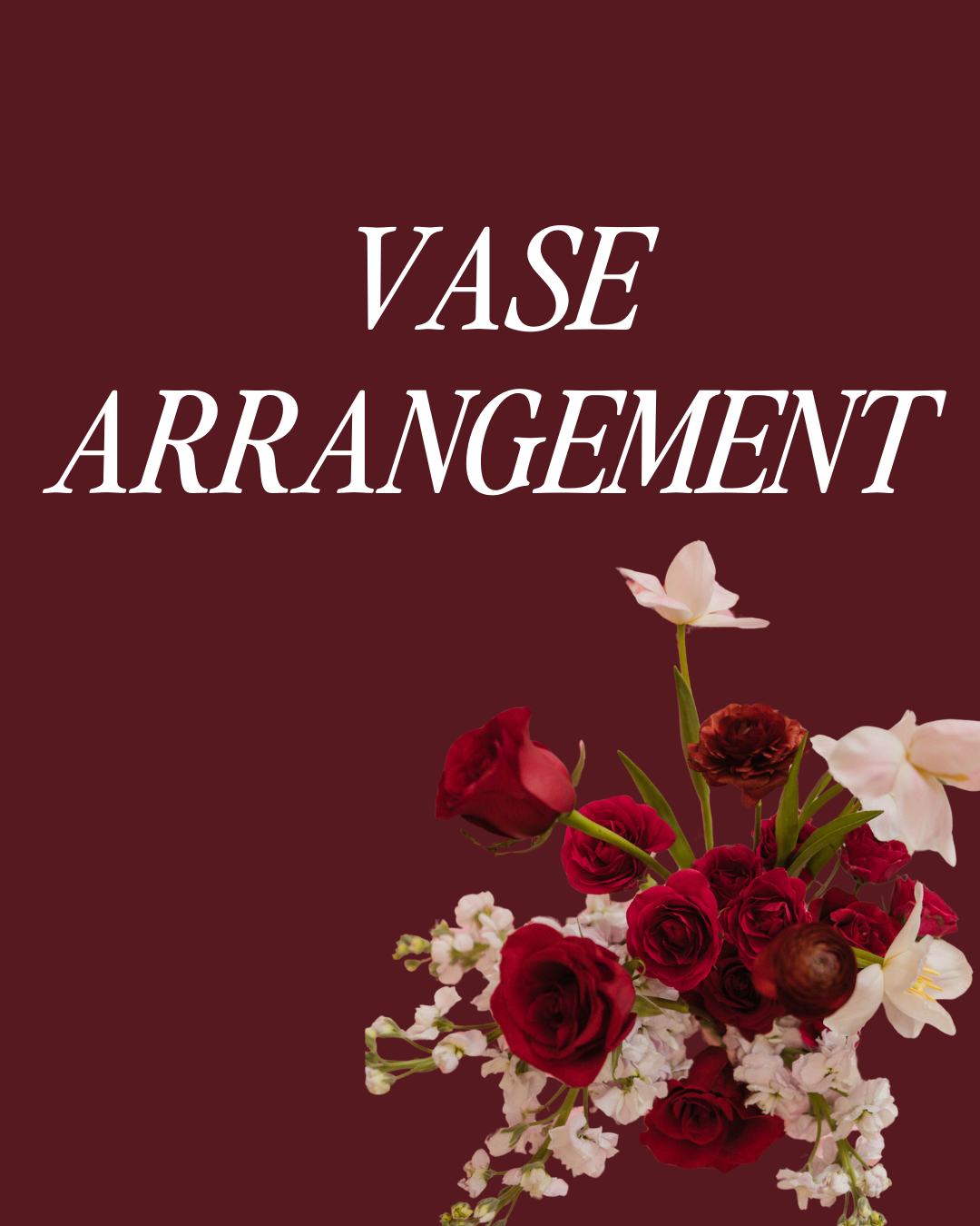 Vase Arrangement — Valentine's Day 2026